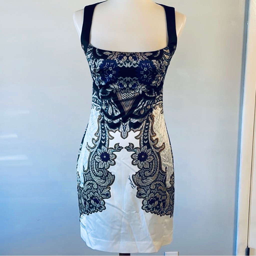 Just Cavalli Luxury Elegant Designer Brand Dress  Nwot
